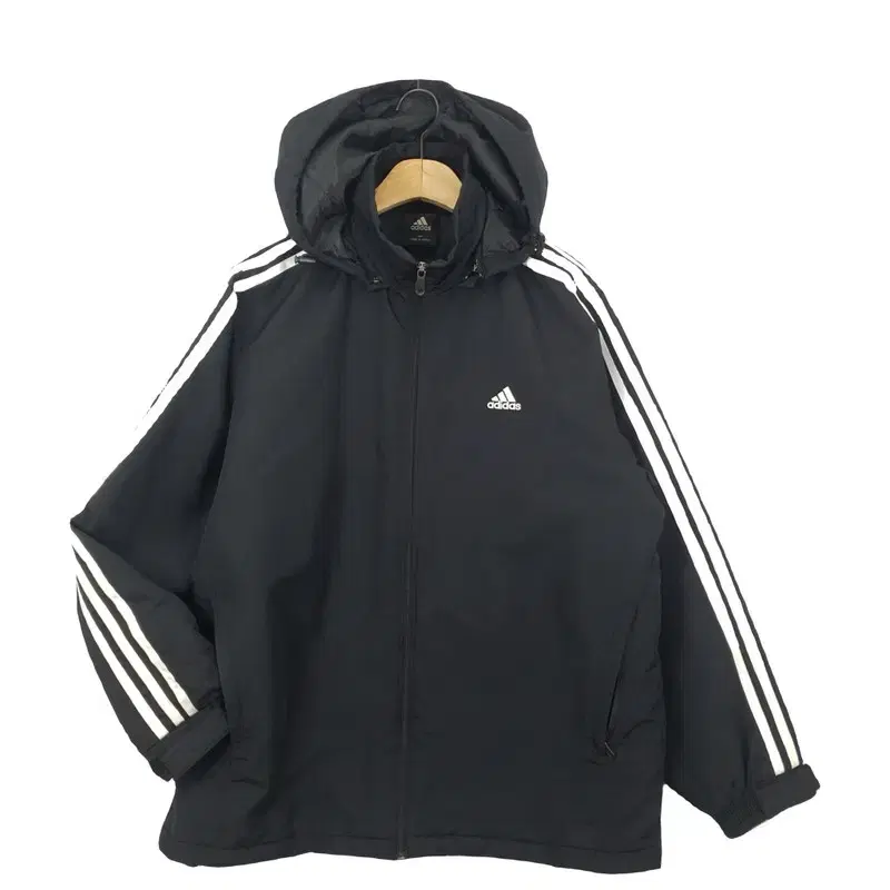 아디다스 ADIDAS 집업 바람막이 자켓 블랙 3400092